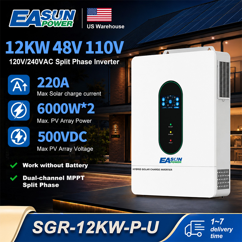 Grid Tie Inverter Limiter 2000W - EASUN POWER 12KW Inwerter Jednofazowy 110V