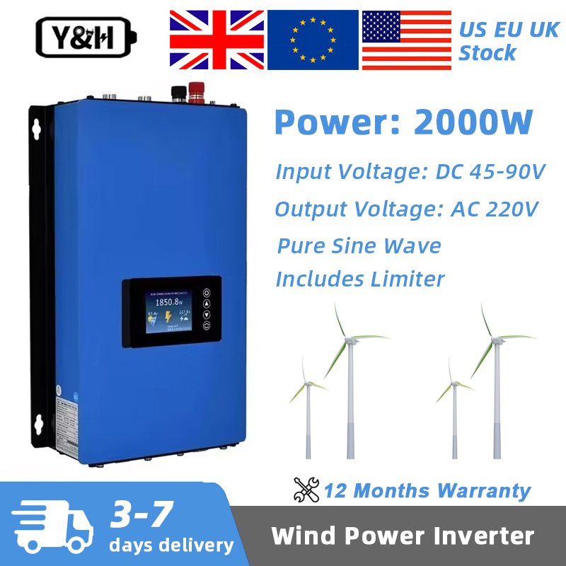 Grid Tie Inverter Limiter 2000W - Y&H 2000W MPPT Inwerter Energetyczny Wiatrowy