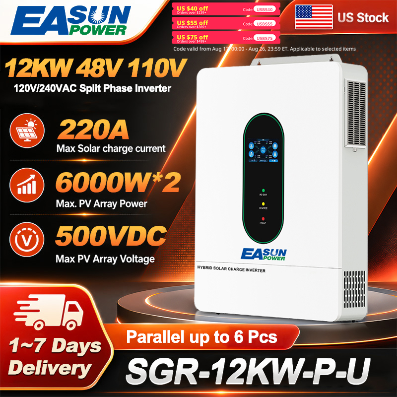 Grid Tie Inverter Limiter 2000W - EASUN POWER 12KW Falownik Solarny Jednofazowy