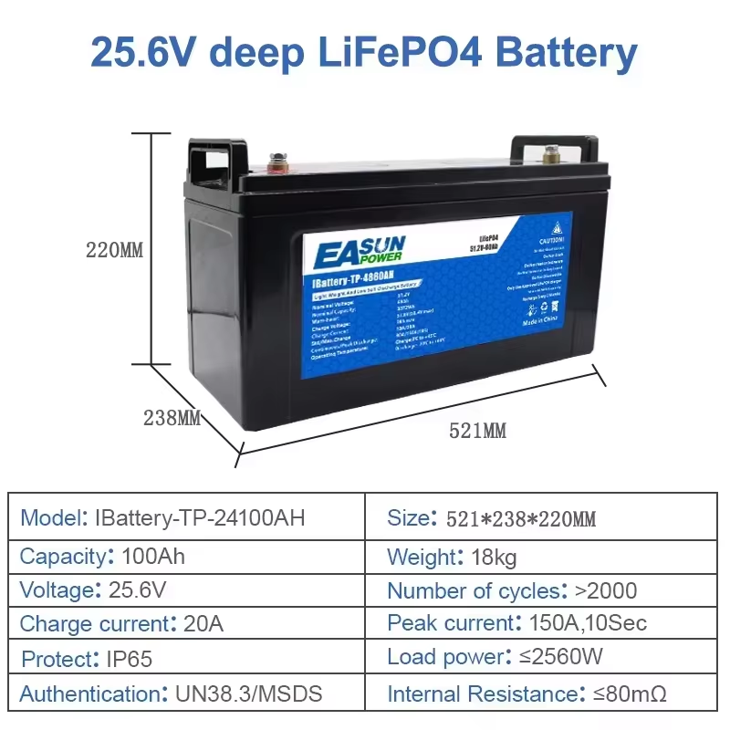 Akumulator EASUN POWER LiFePO4 – Grid Tie Inverter Limiter 2000W recenzja i cena