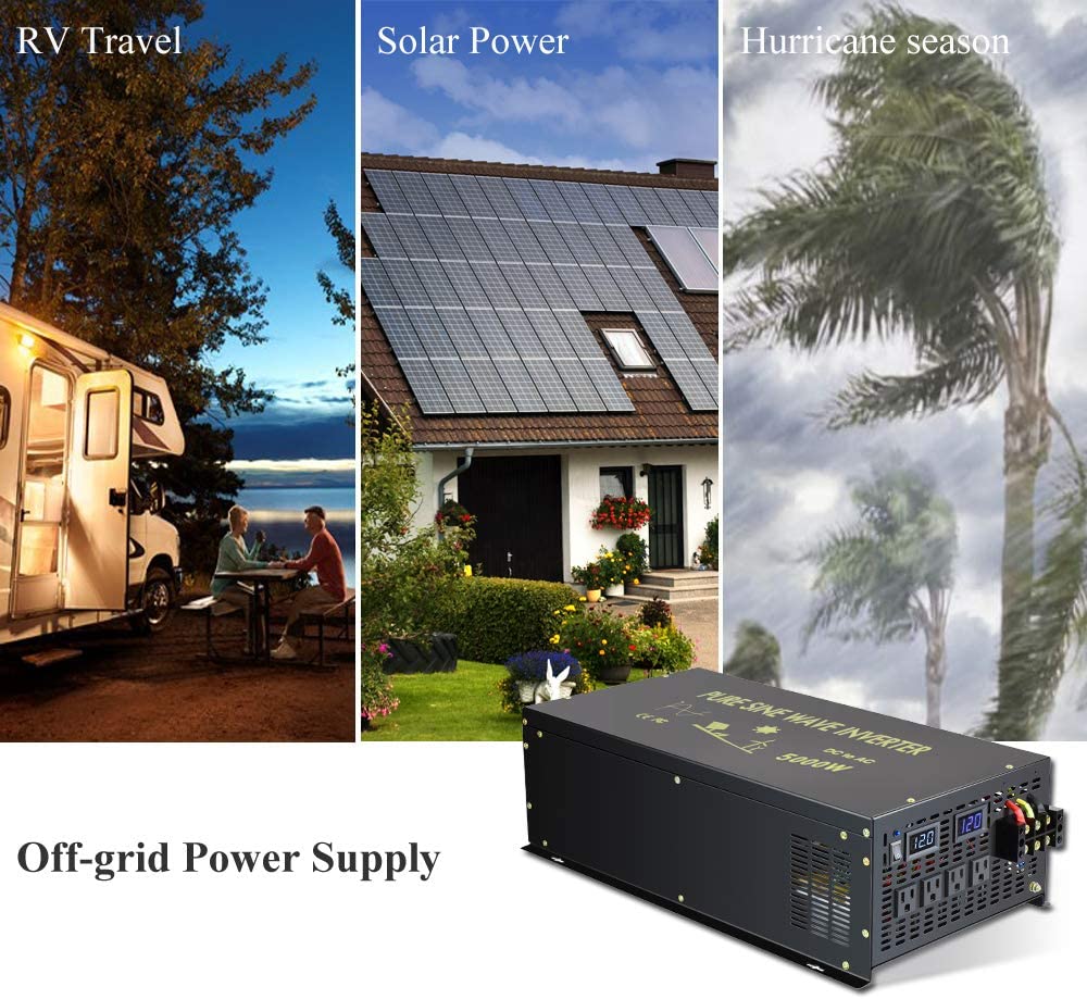Inwerter solarny Off Grid z cz – Pure Sine Wave Inverter 5000W 48V 220V recenzja i cena