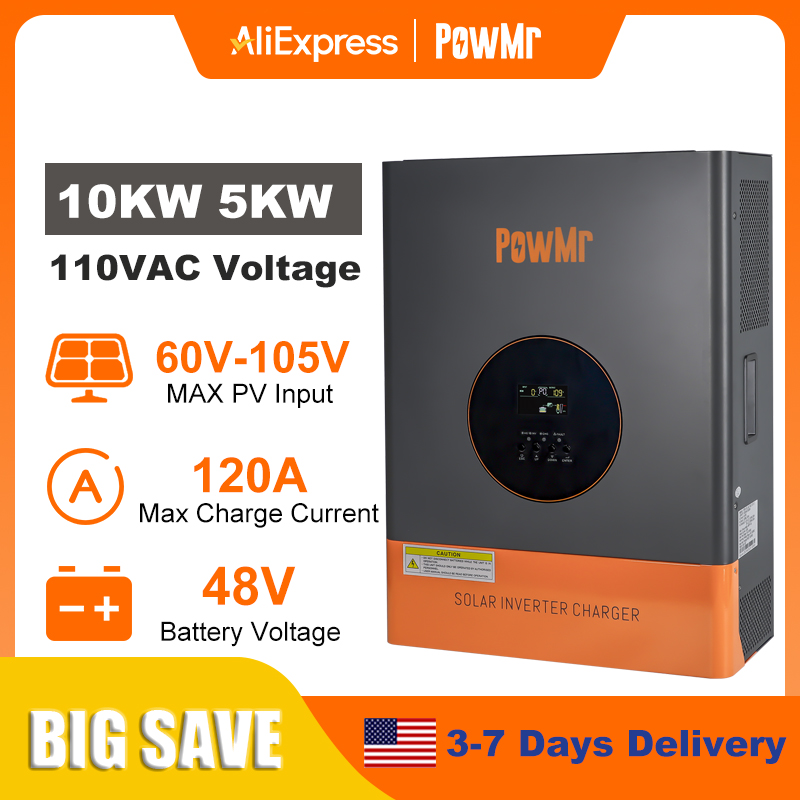Falownik PowMr 10KW 5KW z Rozd – Split Phase Inverter 10Kw 110V 220V recenzja i cena